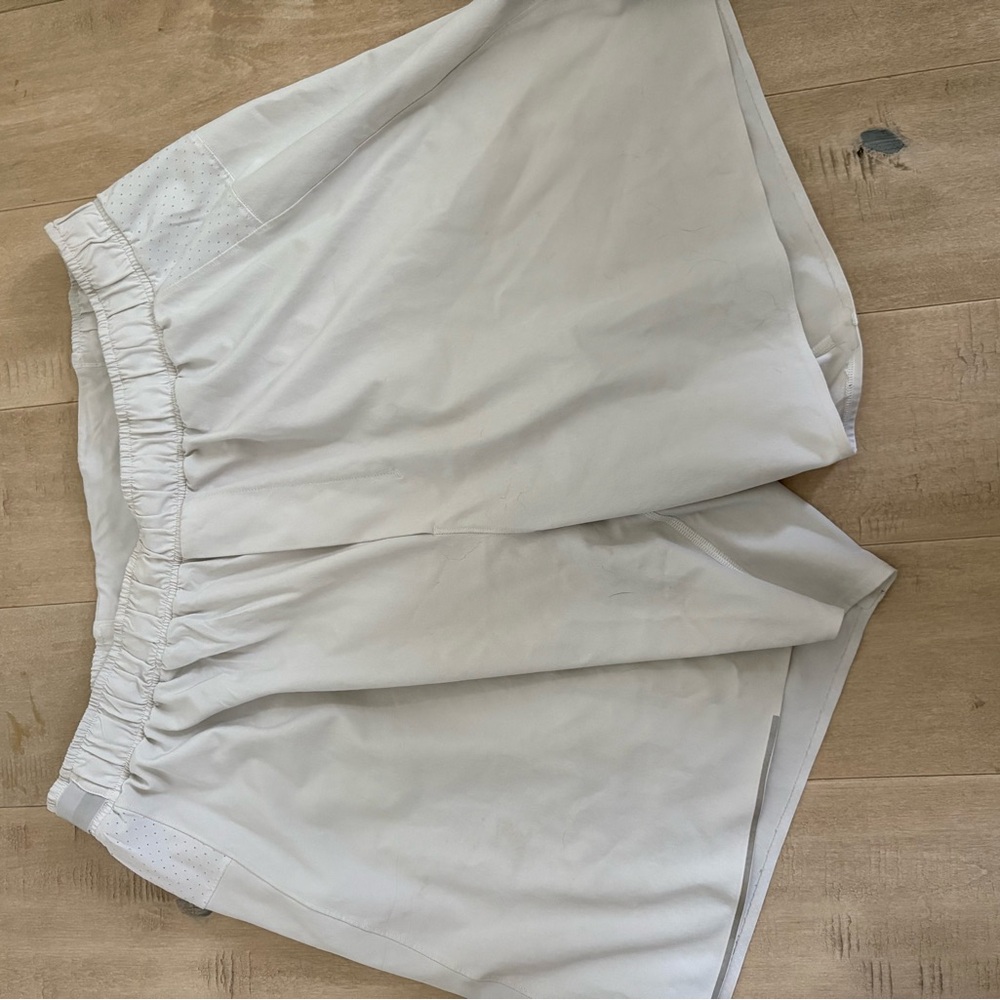 Light Grey Lululemon Athletic Shorts